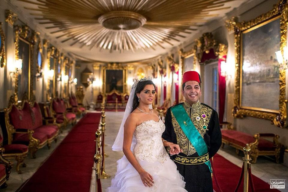 صور زفاف في قصر الخديوي 