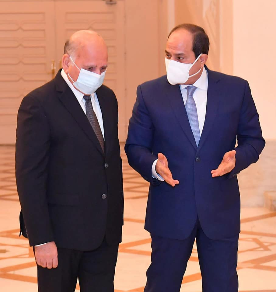 السيسي يستقبل وزير خارجية العراق