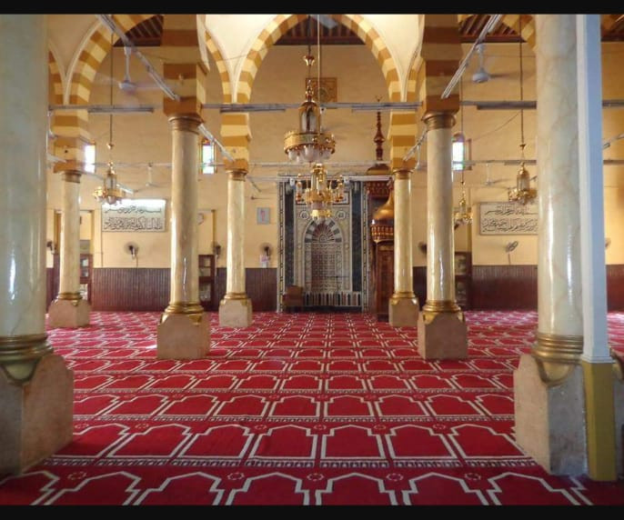 بداخل مسجد السيدة حورية ببني سويف 