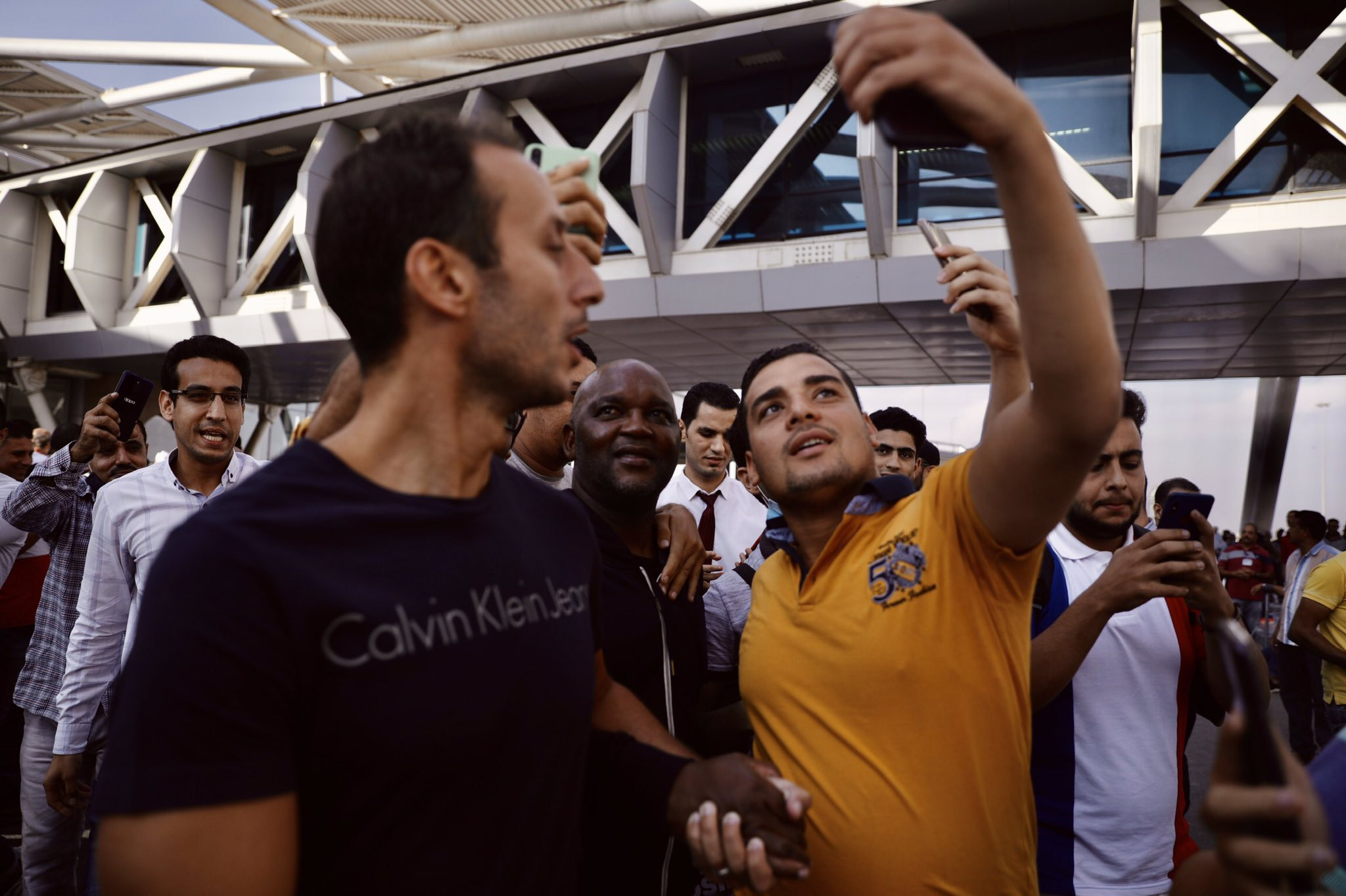موسيماني فى مطار القاهرة
