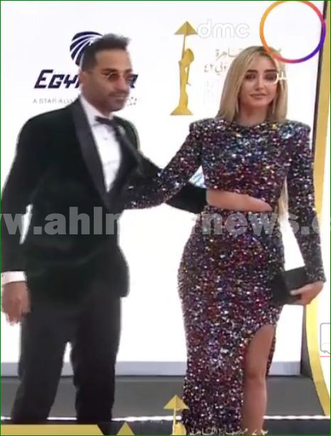 أحمد فهمي وزوجته هنا الزاهد في مهرجان القاهرة السينمائي 