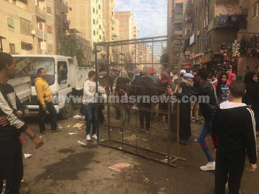 حملة رفع إشغالات بحى العمرانيه 