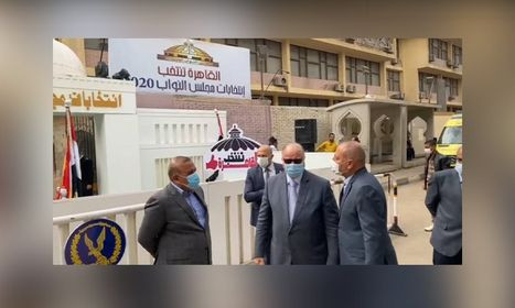 محافظ القاهرة يتفقد لجان الجامعة العمالية 
