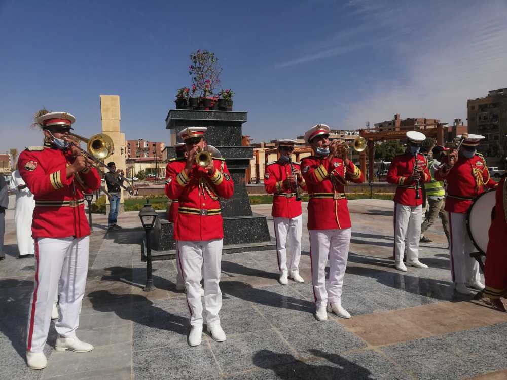 افتتاح النصب التذكاري للشهداء بحديقة بلازا درة النيل بأسوان