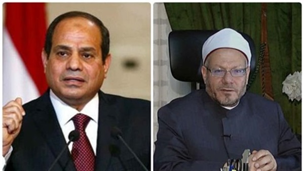 نتيجة الانتخابات الرئاسية 2018.. المفتي يهنئ السيسي بفوزه
