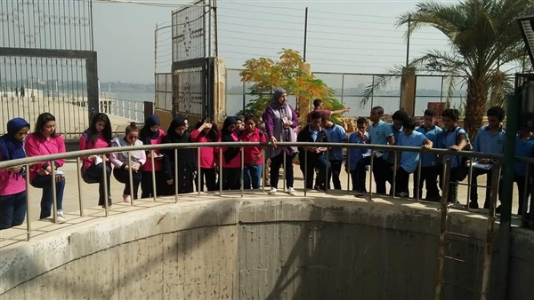 جولة لطلاب مدرسة المتفوقين للعلوم والتكنولوجيا فى شركة مياه