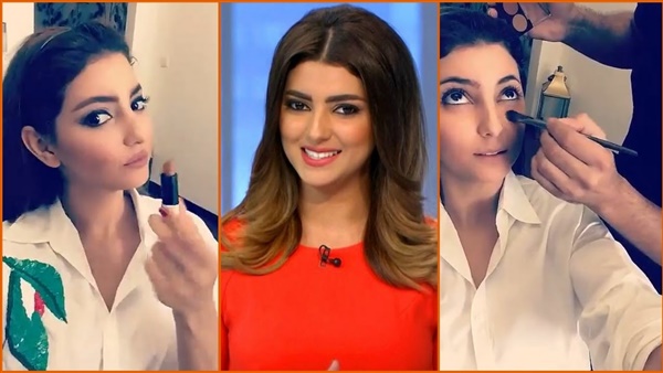 طريقة عمل مكياج مذيعات النشرة الإخبارية