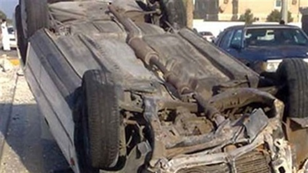 إصابة 4 أشخاص فى انقلاب سيارة ميكروباص بجوار بالملك الصالح