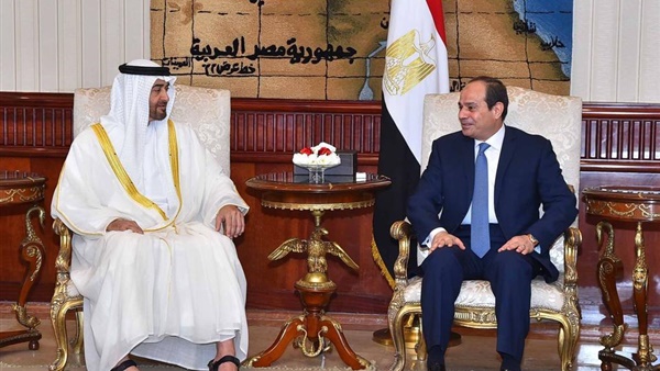 تفاصيل جلسة مباحاثات الرئيس السيسي والشيخ محمد بن زايد ولي عهد أبو ظبي
