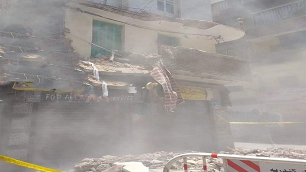 إصابة 4 أشخاص إثر انهيار جزئي لعقار غرب الإسكندرية