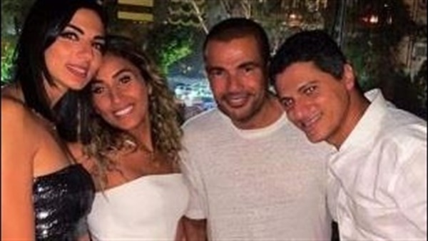 عمرو دياب ودينا الشربيني