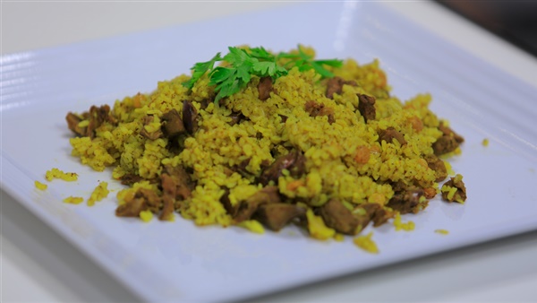 طريقة عمل الأرز المصري بالكبد والقوانص