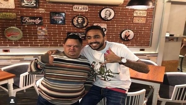 كهربا يظهر في مران الأهلي مع أمح الدولي