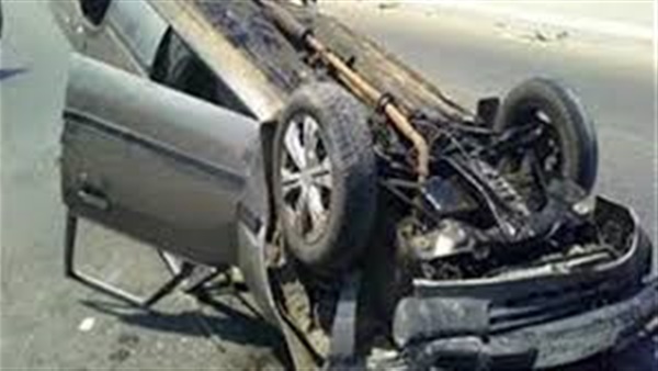إصابة شخصين فى انقلاب ملاكى بترعة الإبراهيمية ببني سويف