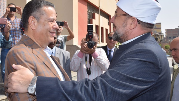 محافظ بني سويف يستقبل وزير الأوقاف