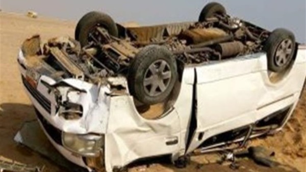 إصابة 3 أشخاص في انقلاب ميكروباص بطريق مصر الإسكندرية الصحراوي