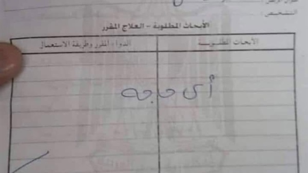 كتب لمريضة أي حاجة على الروشتة.. إحالة طبيب في البحيرة للتحقيق