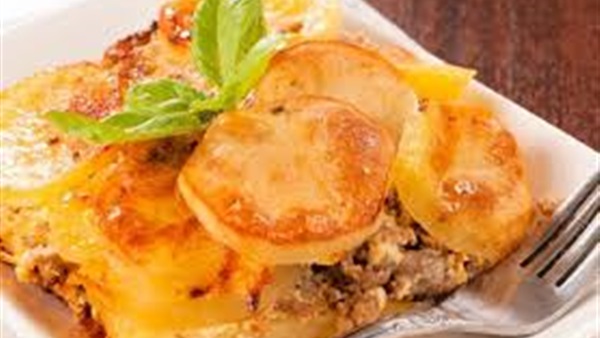 طريقة عمل صينية بطاطس باللحمة