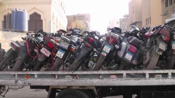 : حملات مفاجأة على شوارع زفتى لضبط الدراجات البخارية المخالفة