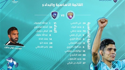 تشكيل مباراة العين