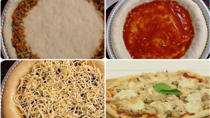 طريقة عمل بيتزا الفراخ