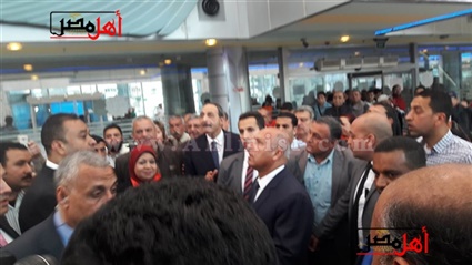 بعد وصوله إلى محطة