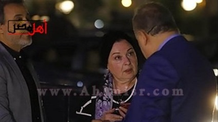 ظهرت في عزاء هيثم